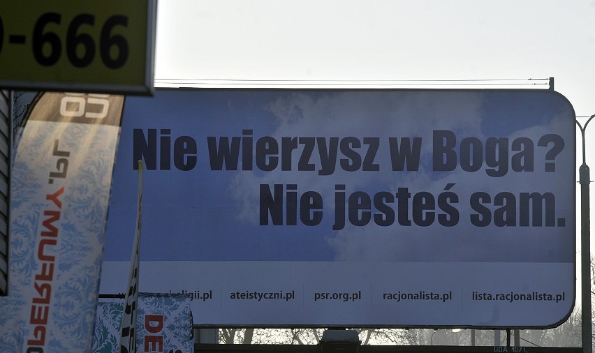Ateizm w Gdańsku. Tym razem - na billboardach. Czy Cię to oburza i szokuje?