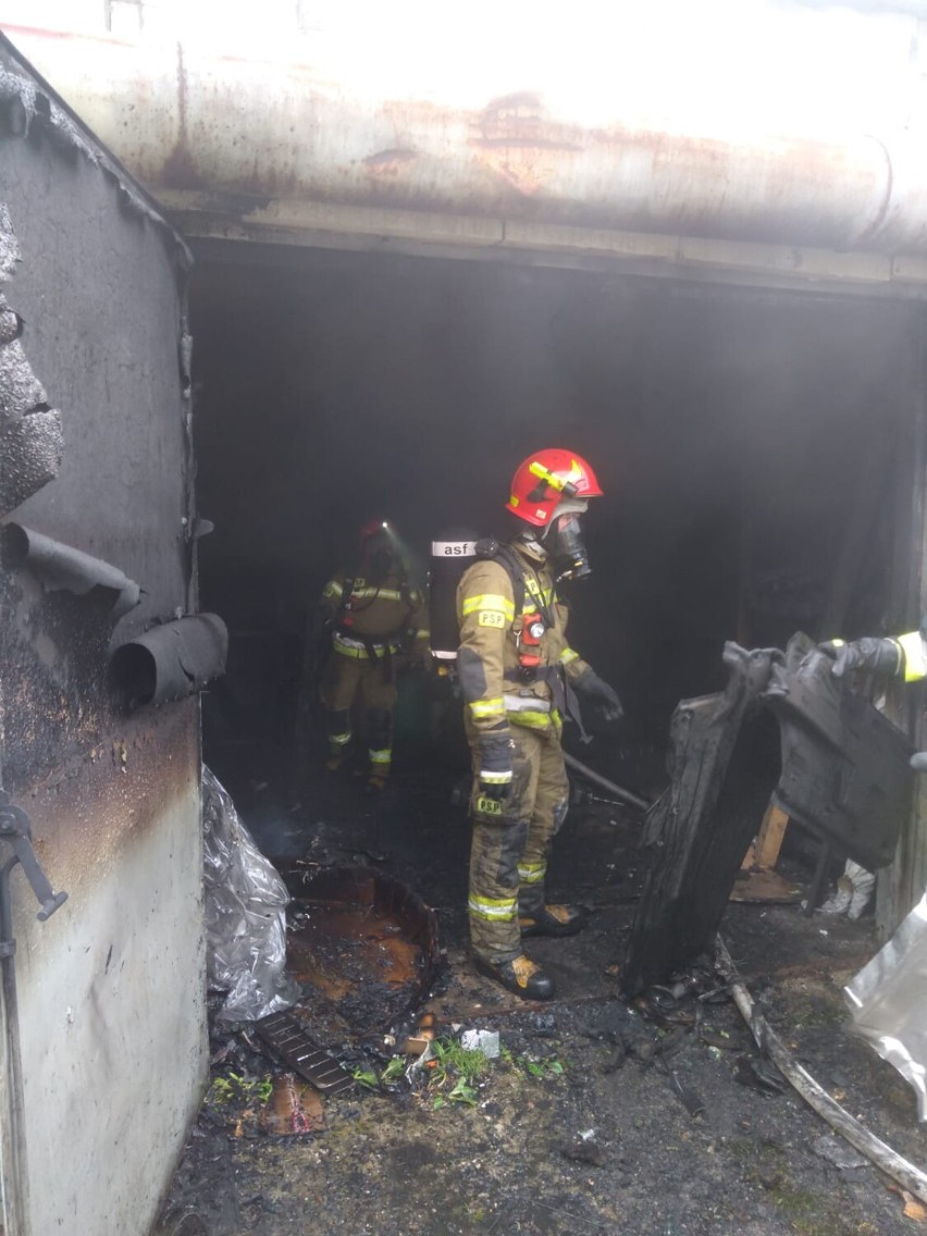 Pożar budynku gospodarczego w Milczu         