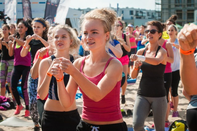 Trening z Anną Lewandowską w Wilanowie