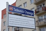 Inowrocław - Ulica Alejnika zmieniona na Chęsego. Pod tabliczką... komentarz urzędu