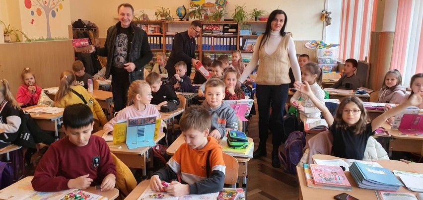 Spotkanie w szkole 92 we Lwowie.