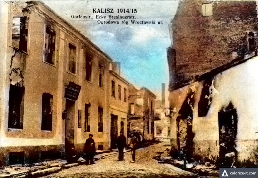 Tak wyglądał Kalisz po zburzeniu w 1914 roku