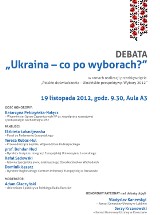 Dziś na WSIiZ debata &quot;Ukraina – co po wyborach?&quot;