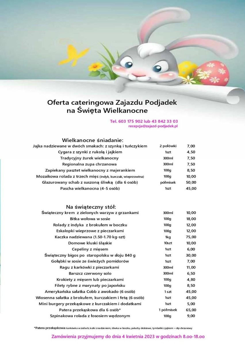 Catering Wielkanocy 2023 w Wieluniu i okolicy. Sprawdź ofertę 