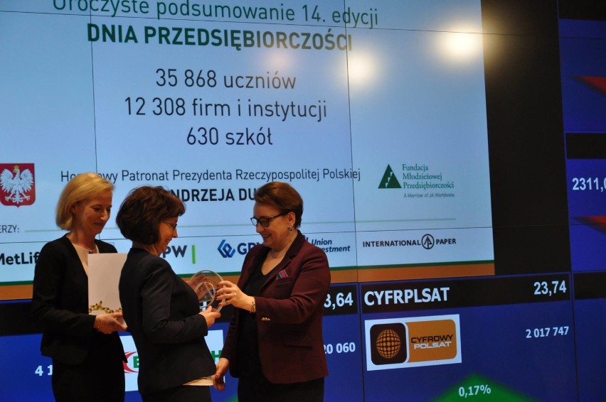 II LO w Wieluniu znalazło się wśród najbardziej przedsiębiorczych szkół w Polsce[ZDJĘCIA z GALI]