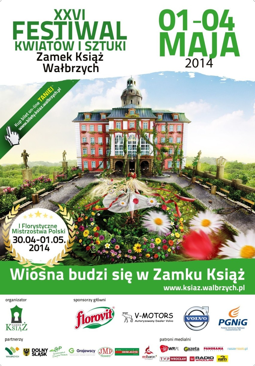 Festiwal Kwiatów i sztuki zamek Książ 2014