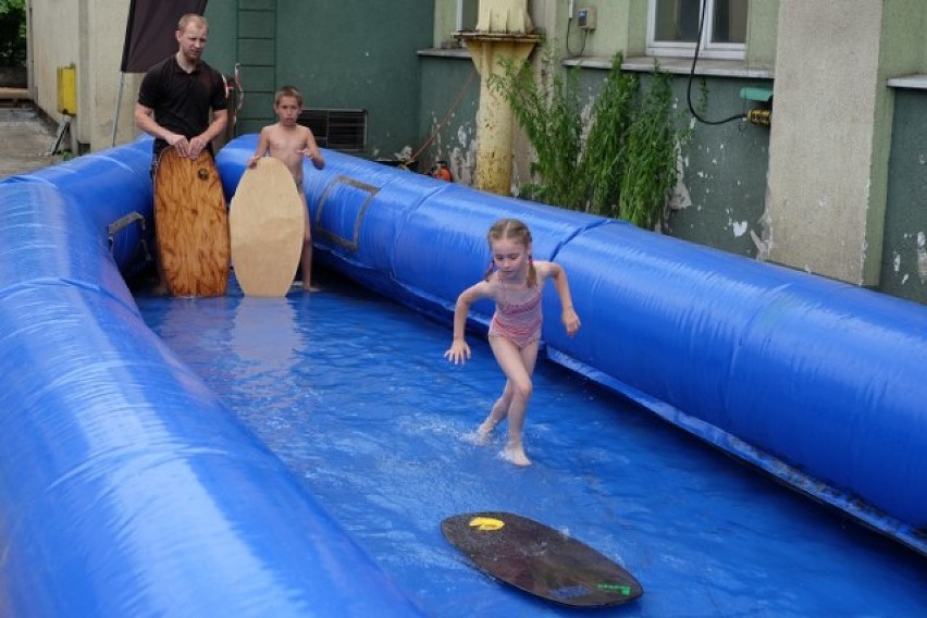 Tor skimboardowy w byłej zajezdni na Wildzie