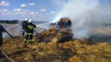 Pożar słomy w Korczyskach w gminie Sędziejowice [zdjęcia]