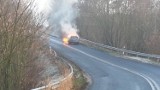 Samochód stanął w ogniu - Górzna