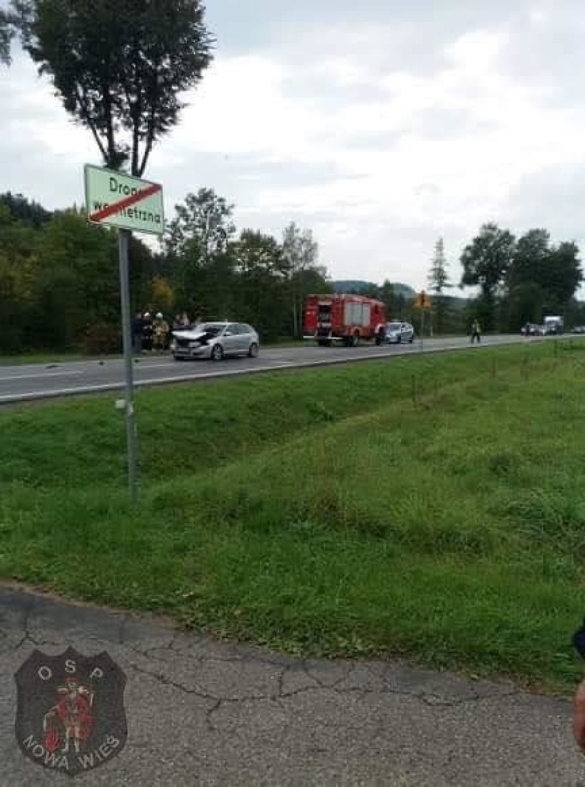 Wypadek na DK 75 w Maciejowej. Jedna osoba w szpitalu