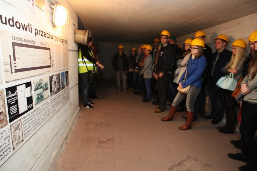Studenci zwiedzali podziemny Szczecin