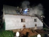 W Jasiennej nocny ogień gasiło 10 straży pożarnych