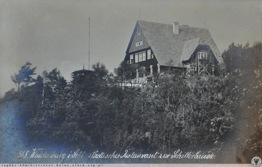Październik 1911 
Schronisko Harcówka w Wałbrzyskim Parku...