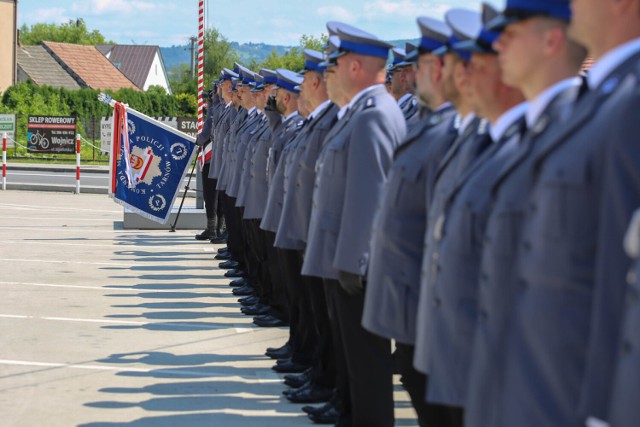 Tegoroczne obchody Święta Tarnowskiej Policji miały miejsce w Wojniczu na placu przed kościołem św. Wawrzyńca