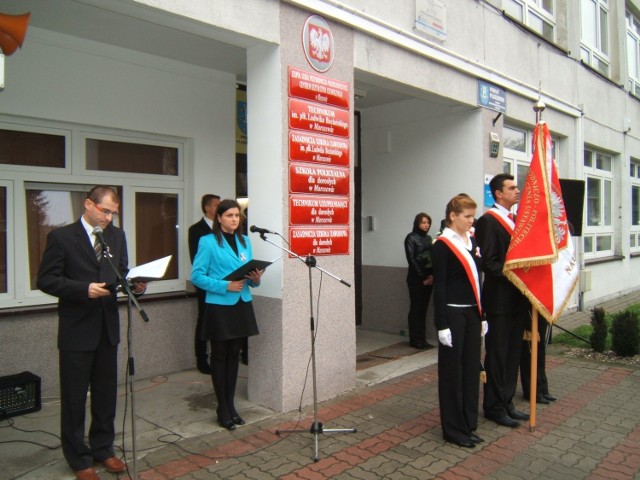 Uroczystość nadania imienia Ludwika Bociańskiego ZSP-P w Marszewie