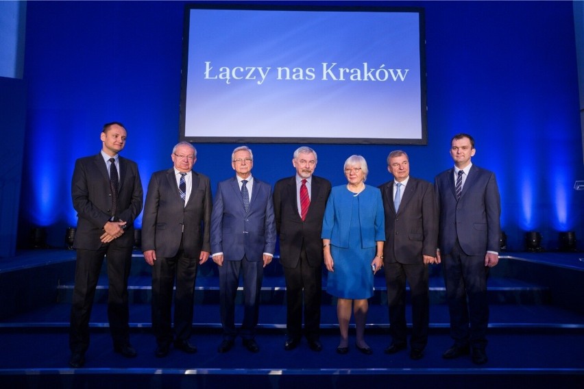 Prezydent Jacek Majchrowski i ludzie z jego ekipy.