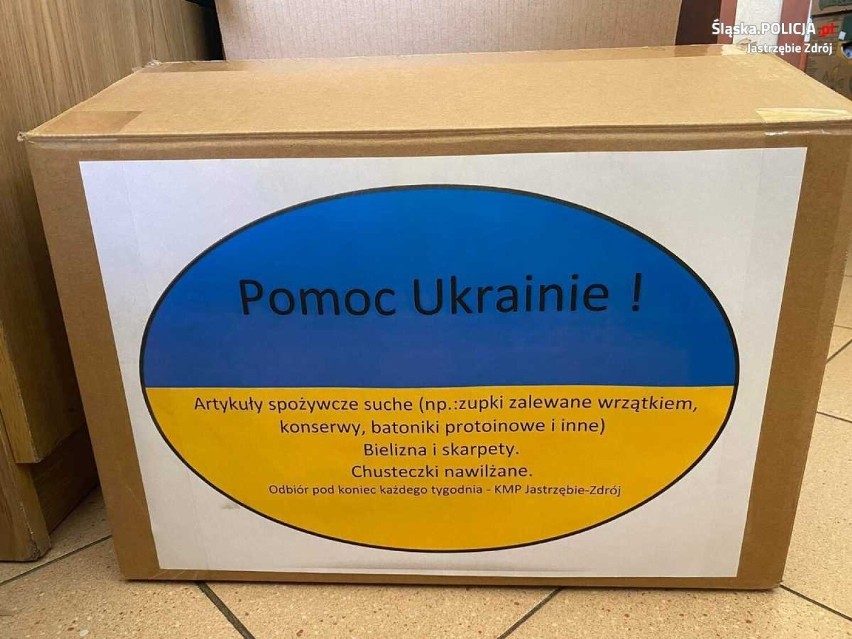 W jastrzębskiej komendzie także pomagają Ukrainie.