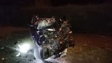 Poważny wypadek w Kożuchowie. Dwie osoby ranne. Seat został zmiażdżony [ZDJĘCIA, WIDEO]