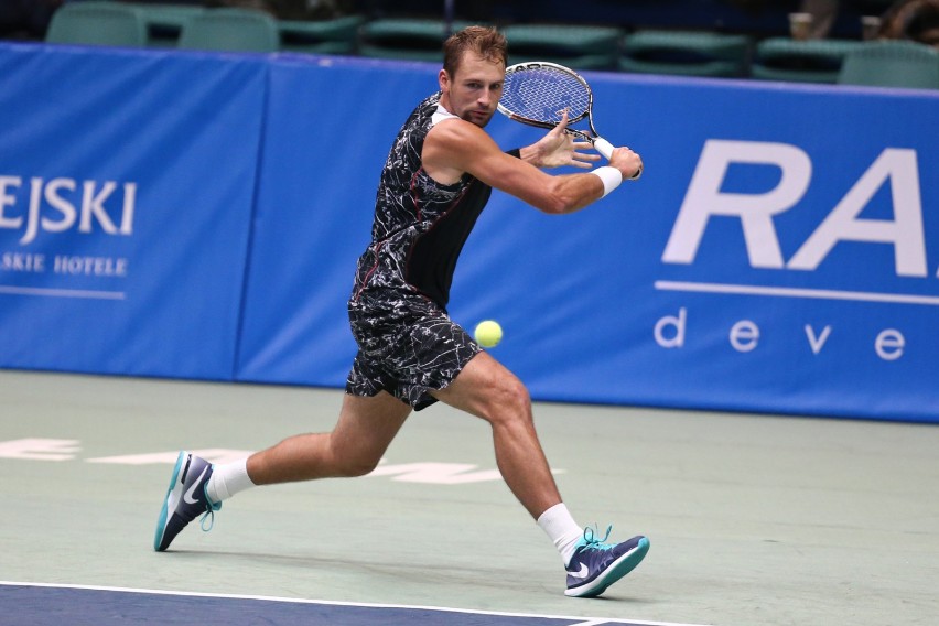 Zdjęcie z turnieju Wrocław Indoor Open w 2016 roku.