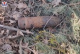 Znaleziono pocisk artyleryjski w lesie we Wronowie obok Końskowoli