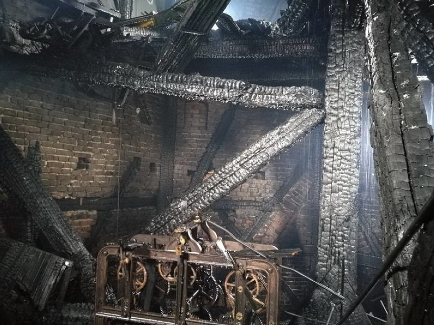 Pożar gorzowskiej katedry wybuchł w sobotę, 1 lipca 2017 r.