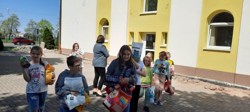 Szkoła Podstawowa w Grabowie wspiera grupę "Zwierzoluby...