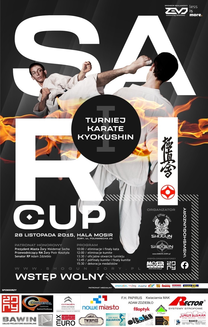 Sari CUP: Turnieju Karate Kyokushin już w sobotę, 28...