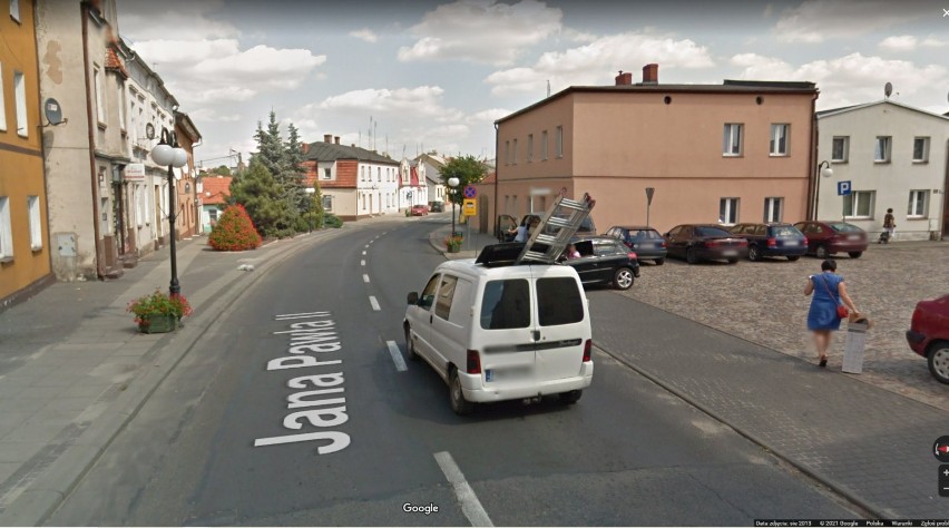 Google Street View przyłapał ich w Wągrowcu i powiecie podczas transportu... Co przewozili? Zobaczcie zdjęcia
