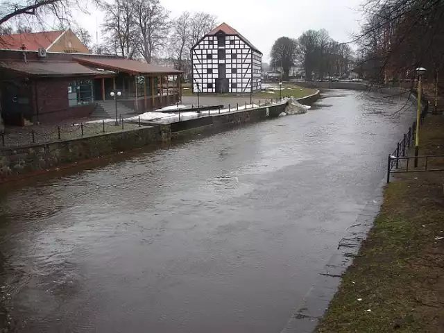 Uregulowana rzeka &quot;Ina&quot; w Goleniowie