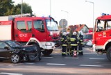 Wypadek na obwodnicy Żar. Na feralnym skrzyżowaniu przy Piastowskiej zderzyły się trzy samochody