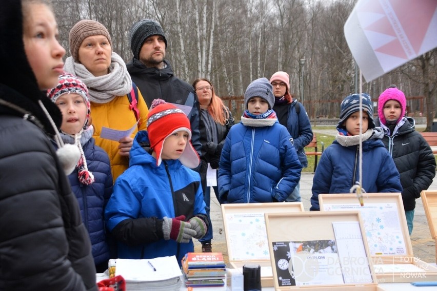 Zimowy orienteering odbył się w Parku Zielona w styczniu, w...