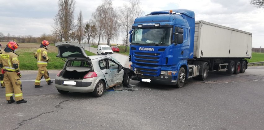 W wyniku wypadku w Płochocinku rannych zostało czterech...