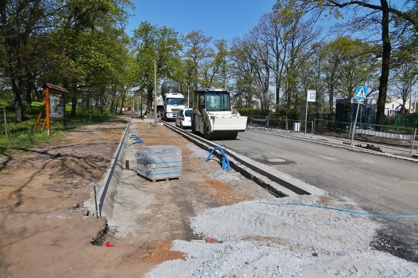 Przebudowa pętli tramwajowej na Osobowicach.