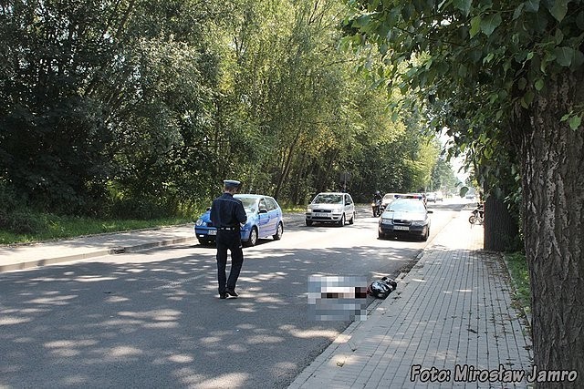 Wypadek w Bielsku-Białej na ul. Bestwińskiej.