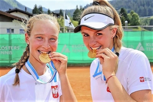 Zielonogórska tenisistka Martyna Kubka (na zdjęciu po prawej) została mistrzynią Europy juniorek w grze podwójnej.