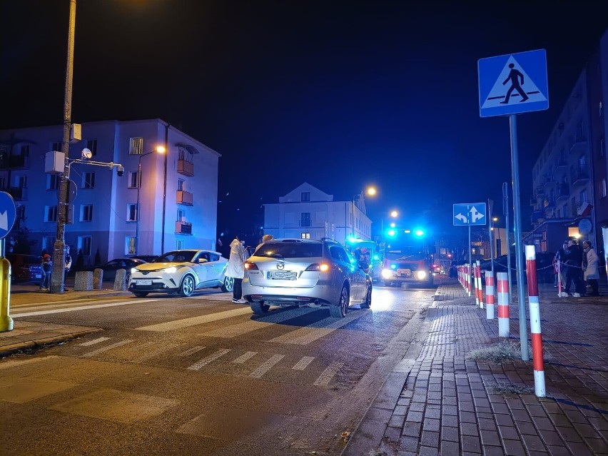 Potrącenie dwojga pieszych na ulicy Waryńskiego w Radomiu