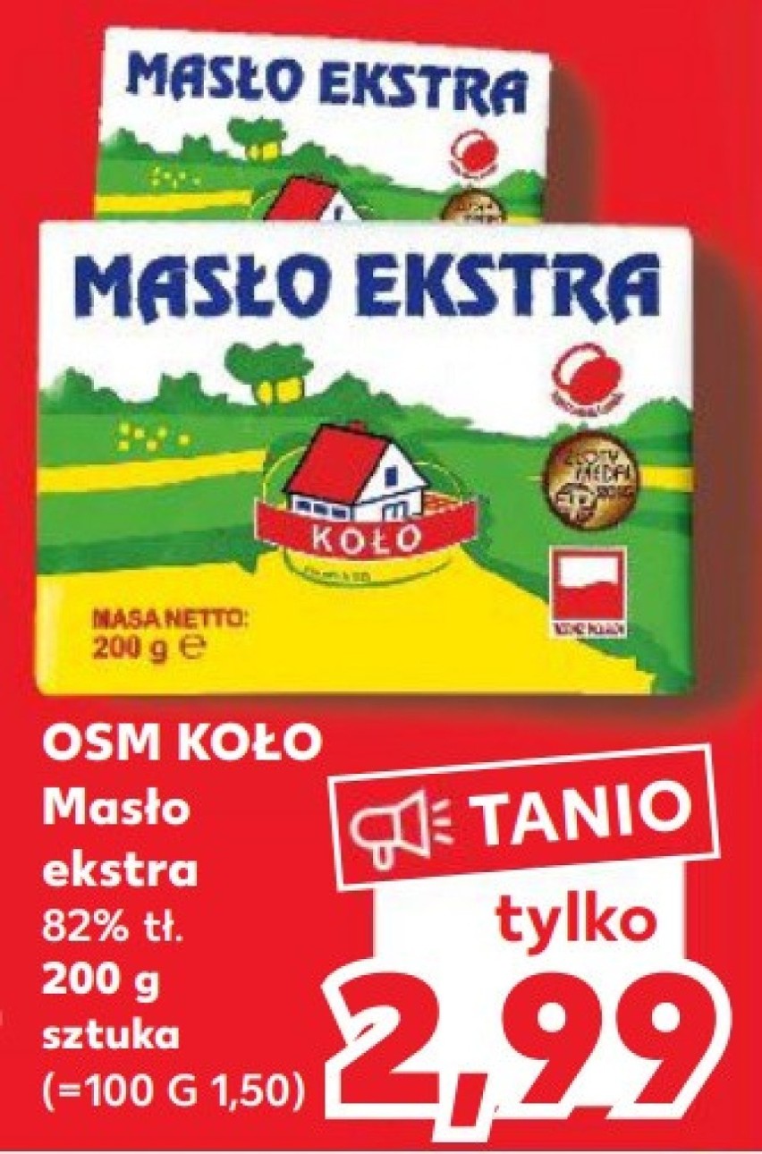Kaufland

Masło ekstra OSM Koło, 200 g, 2,99 zł 

Oferta...