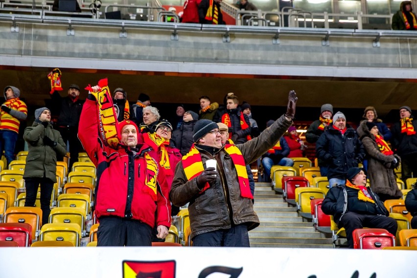 Kibice na meczu Jagiellonia Białystok - Lechia Gdańsk