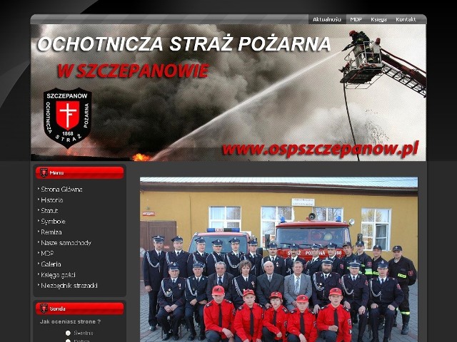 Nowa strona internetowa strażaków działa dopiero od kilku dni