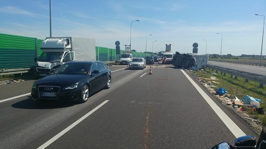 Wypadek 13 sierpnia 2018 roku na S3 na wysokości Gorzowa...