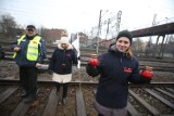 Górnicy blokują tory w Katowicach [PROTEST]