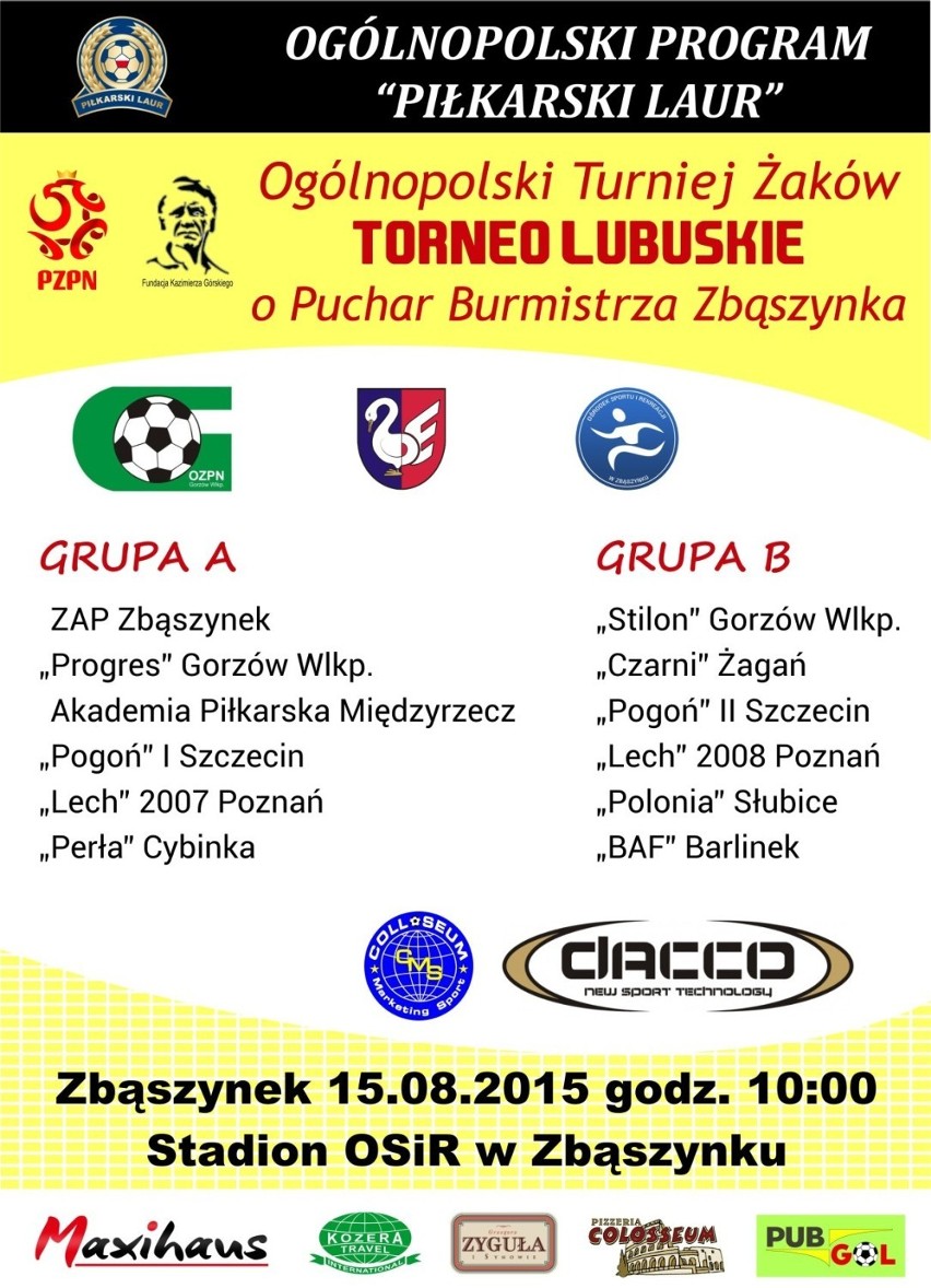 Ogólnopolski Turniej Żaków "Torneo Lubuskie" o Puchar Burmistrza Zbąszynka