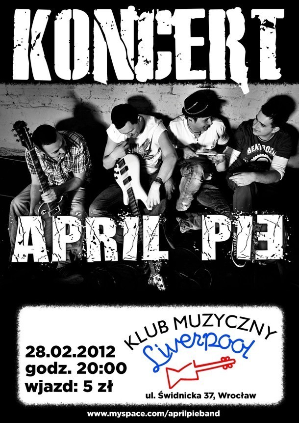 APRIL PIE - KONCERT W KLUBIE LIVERPOOL

TUTAJ ZNAJDZIESZ...