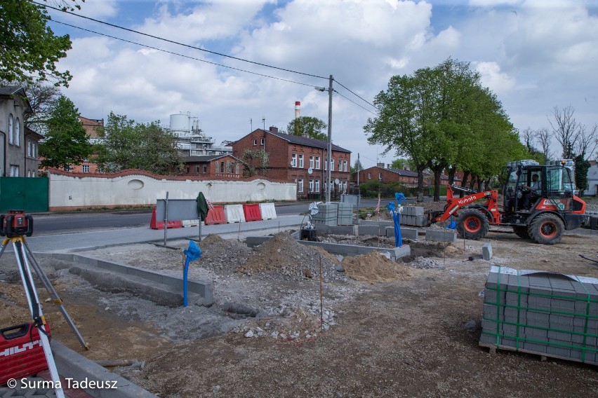 W obiektywie Tadeusza Surmy: przy Cukrowni Kluczewo powstają nowe parkingi na około 140 miejsc