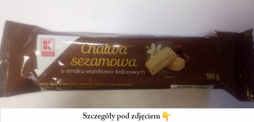 KLC.Chałwa sezamowa wanilowo-kakaowa, 100 g...