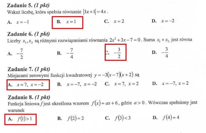 Matura z matematyki jest obowiązkowa po raz drugi....