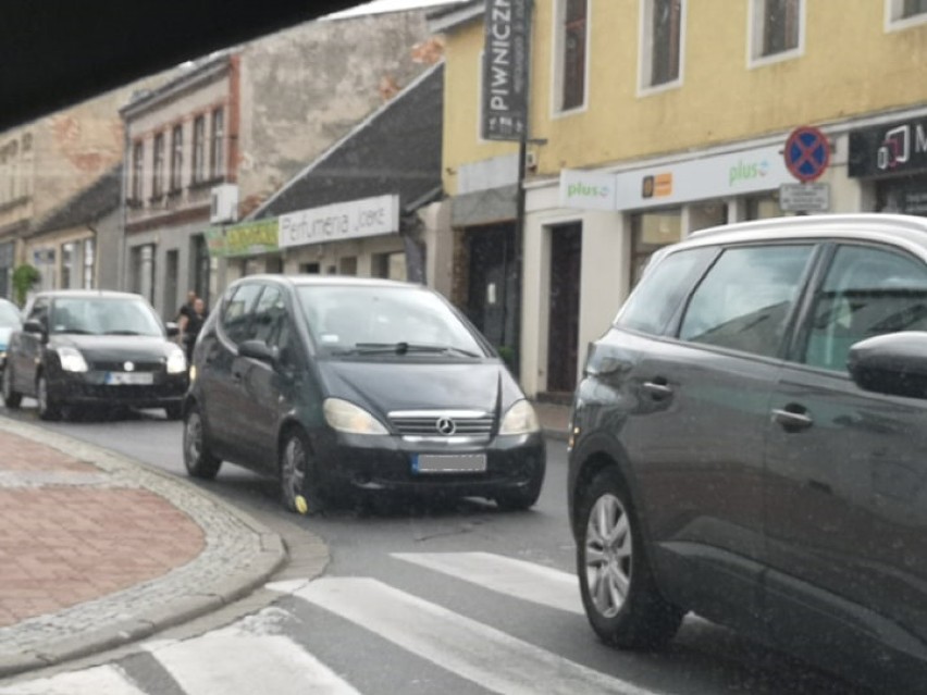 Budowa ronda przy urzędzie skarbowym w Wolsztynie.