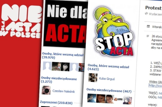Będą protestować przeciwko ACTA