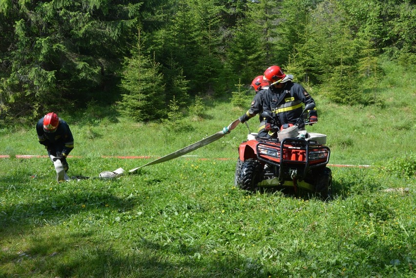 Tatry. Strażacy ćwiczyli na wypadek pożaru lasu [ZDJĘCIA]