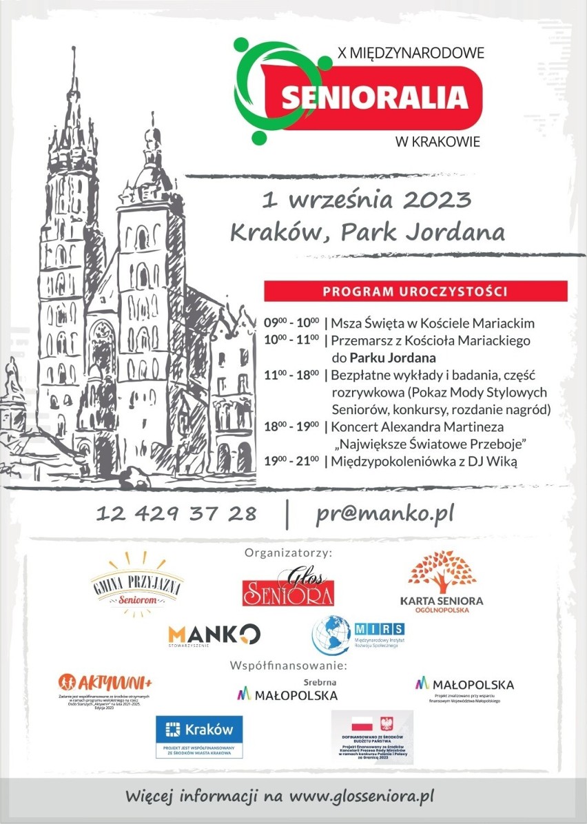 Program tegorocznych Senioraliów w Krakowie